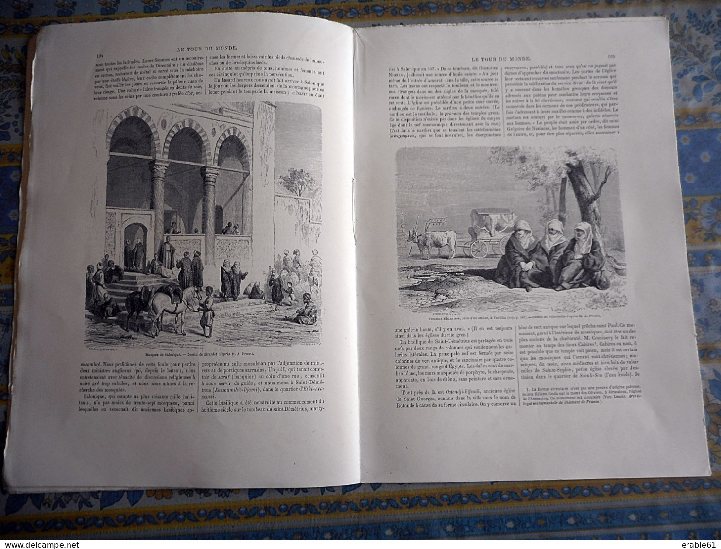 LE TOUR DU MONDE 1860 AFRIQUE SUEZ QOSSEIR DJEDDAH SOUAKIN MONT ATHOS SALONIQUE VASILIKA JUIF - Tijdschriften - Voor 1900