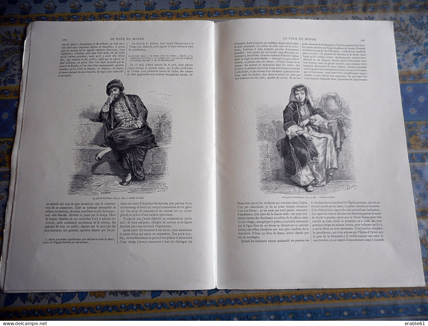 LE TOUR DU MONDE 1860 AFRIQUE SUEZ QOSSEIR DJEDDAH SOUAKIN MONT ATHOS SALONIQUE VASILIKA JUIF - Tijdschriften - Voor 1900