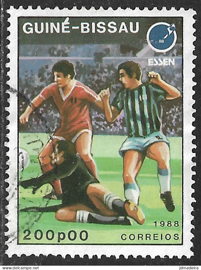 GUINE BISSAU – 1988 World Football Championship 200P00 Used Stamp - Guinea-Bissau