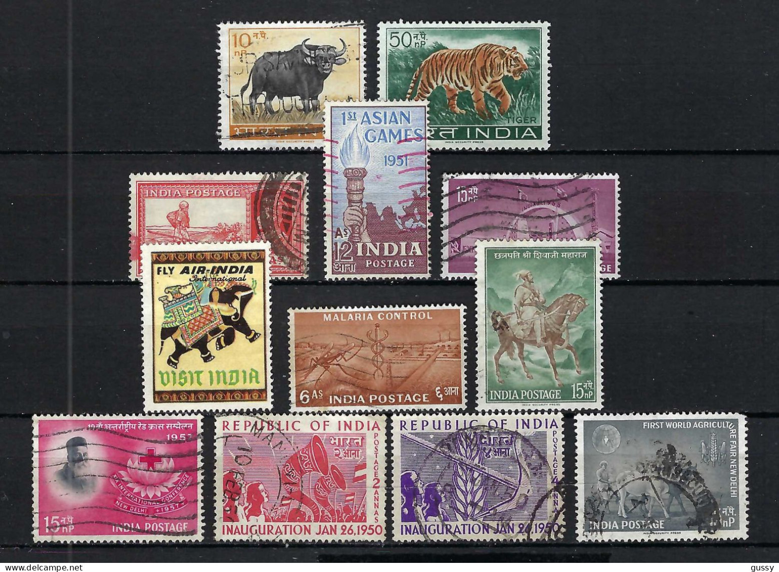 INDE Ca.1950-59: Lot D' Obl. - Used Stamps