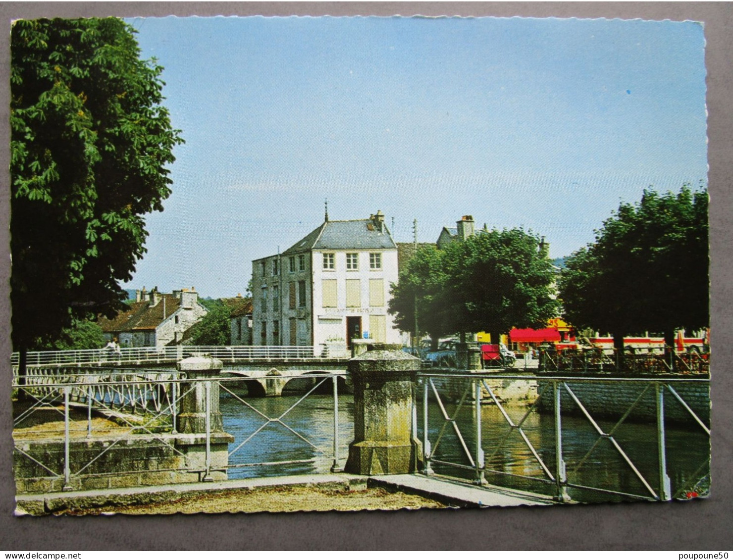 CP 10 Aube ESSOYES  - Les Quais De L'Ource Le Pont Timbré 1972 - Essoyes