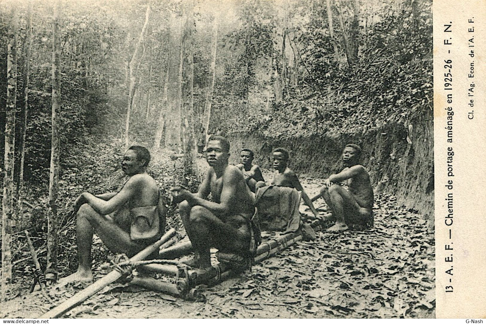 CPA AEF - Chemin De Portage Aménagé En 1925-1926 - Non Classificati