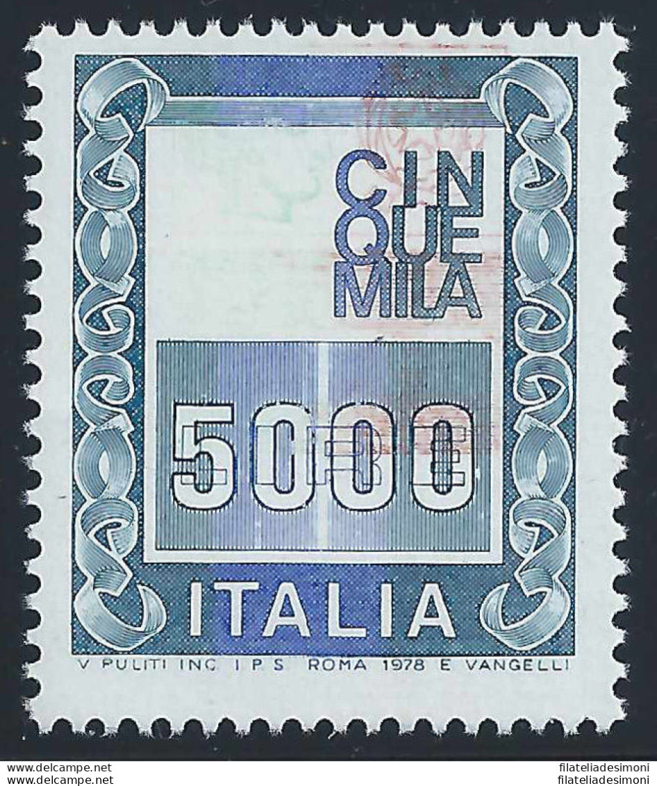 1978 Italia - Repubblica, N° 1056 Ad Lire 5.000 VARIETA' SIRACUSANA MANCANTE - Variedades Y Curiosidades