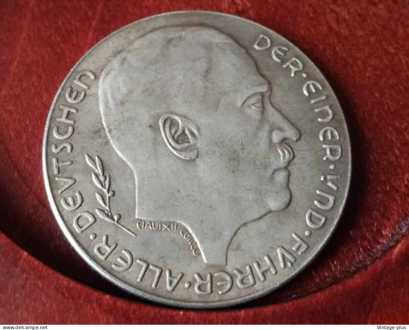 GERMANIA 3° REICH MONETA COMMEMORATIVA REICHFUHRER ADOLF HITLRT 1939 - ALLEMAGNE - DEUTSCHLAND - COD: GG8 - Altri & Non Classificati