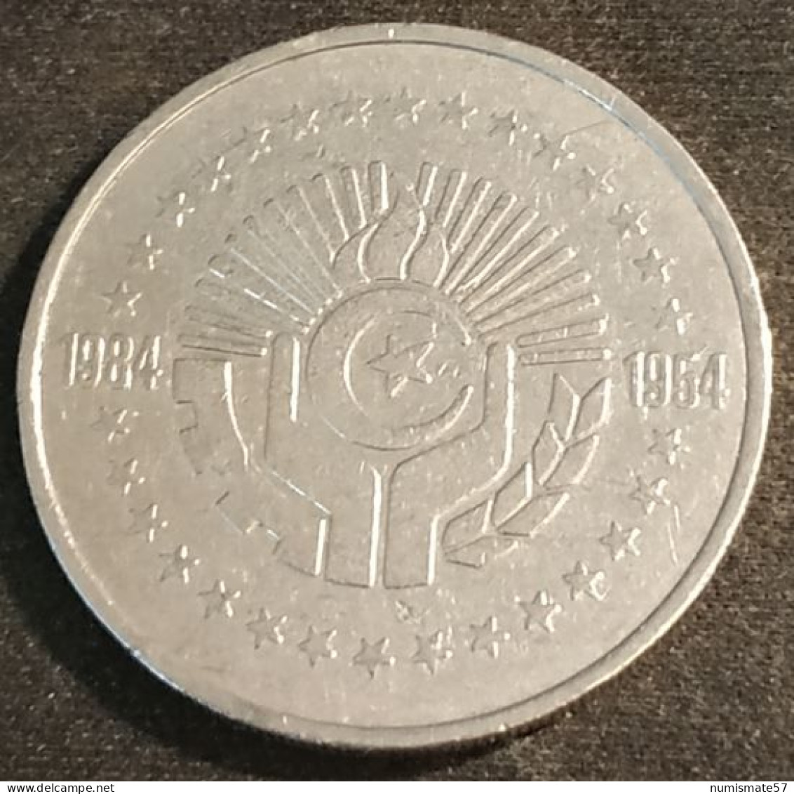 ALGERIE - ALGERIA - 5 DINARS 1984 - KM 114 - 30 Ans De La Révolution - Argelia