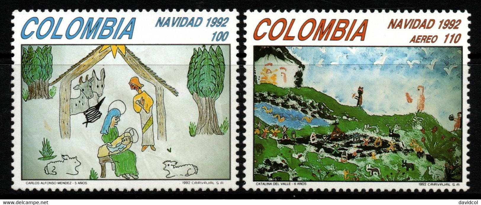 25- KOLUMBIEN - 1992 - MI#:1885-1886 – MNH – CHRISTMAS / NAVIDAD - Colombie