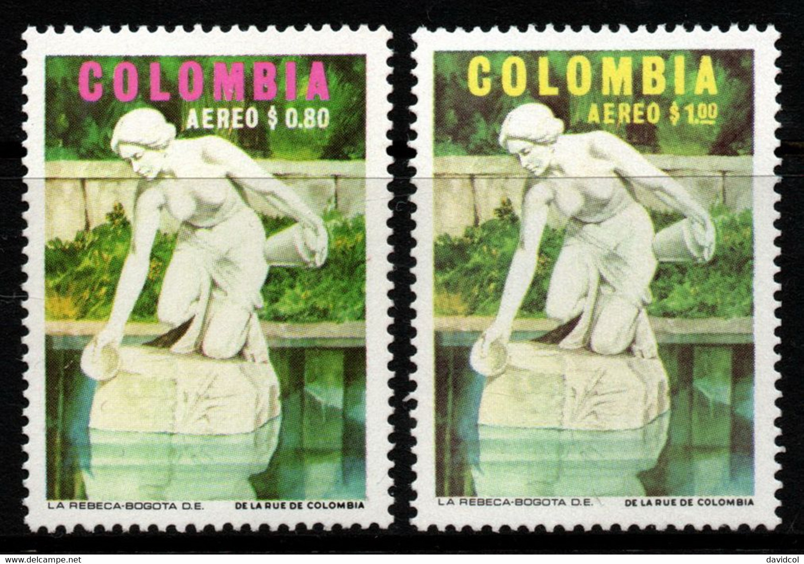 20- KOLUMBIEN - 1972- MI#:1240-1241 - MNH- “REBECA” MONUMENT IN BOGOTA - Kolumbien