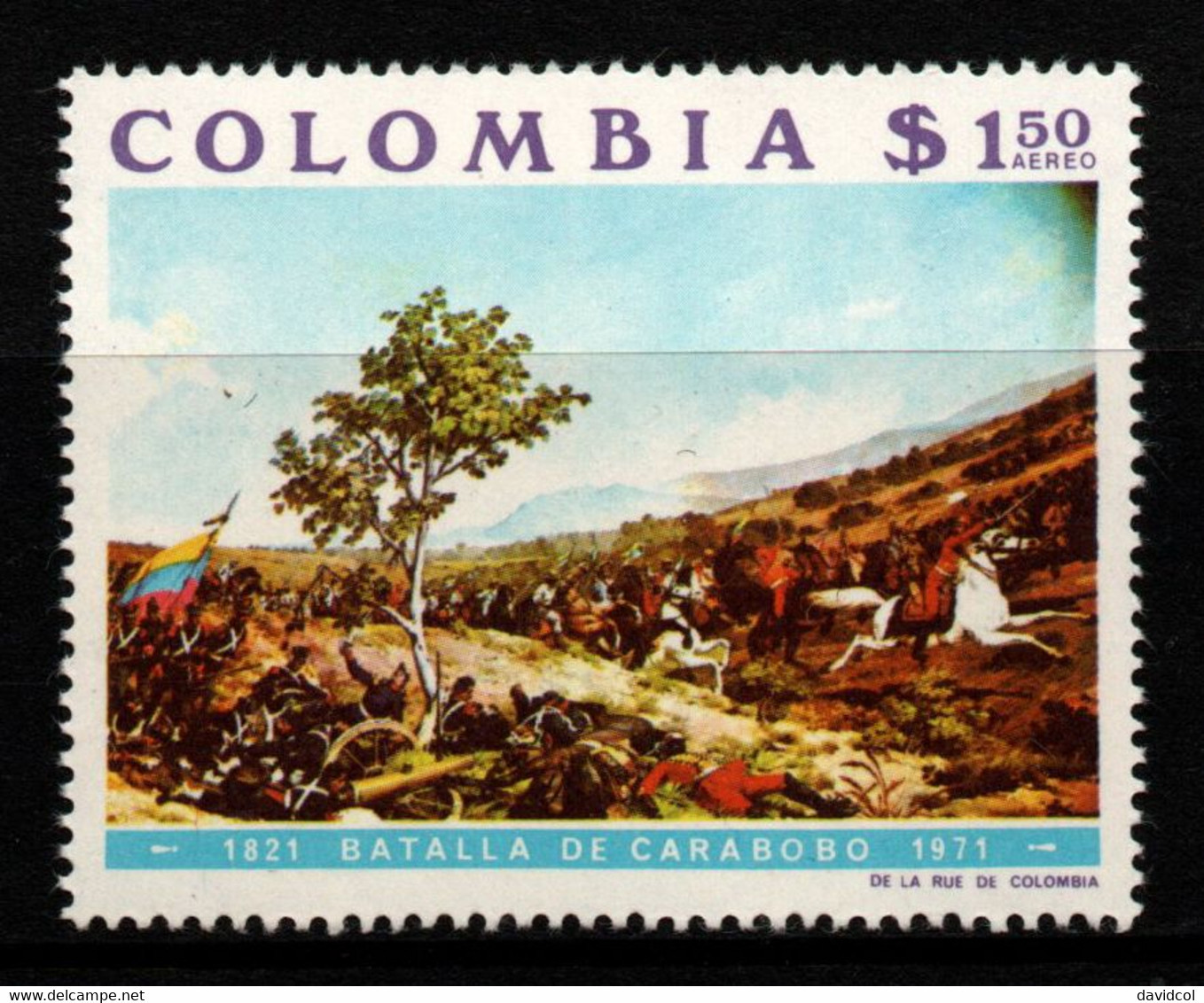 08- KOLUMBIEN – 1971- MI#:1217- MNH- CARABOBO'S  BATTLE - Colombia