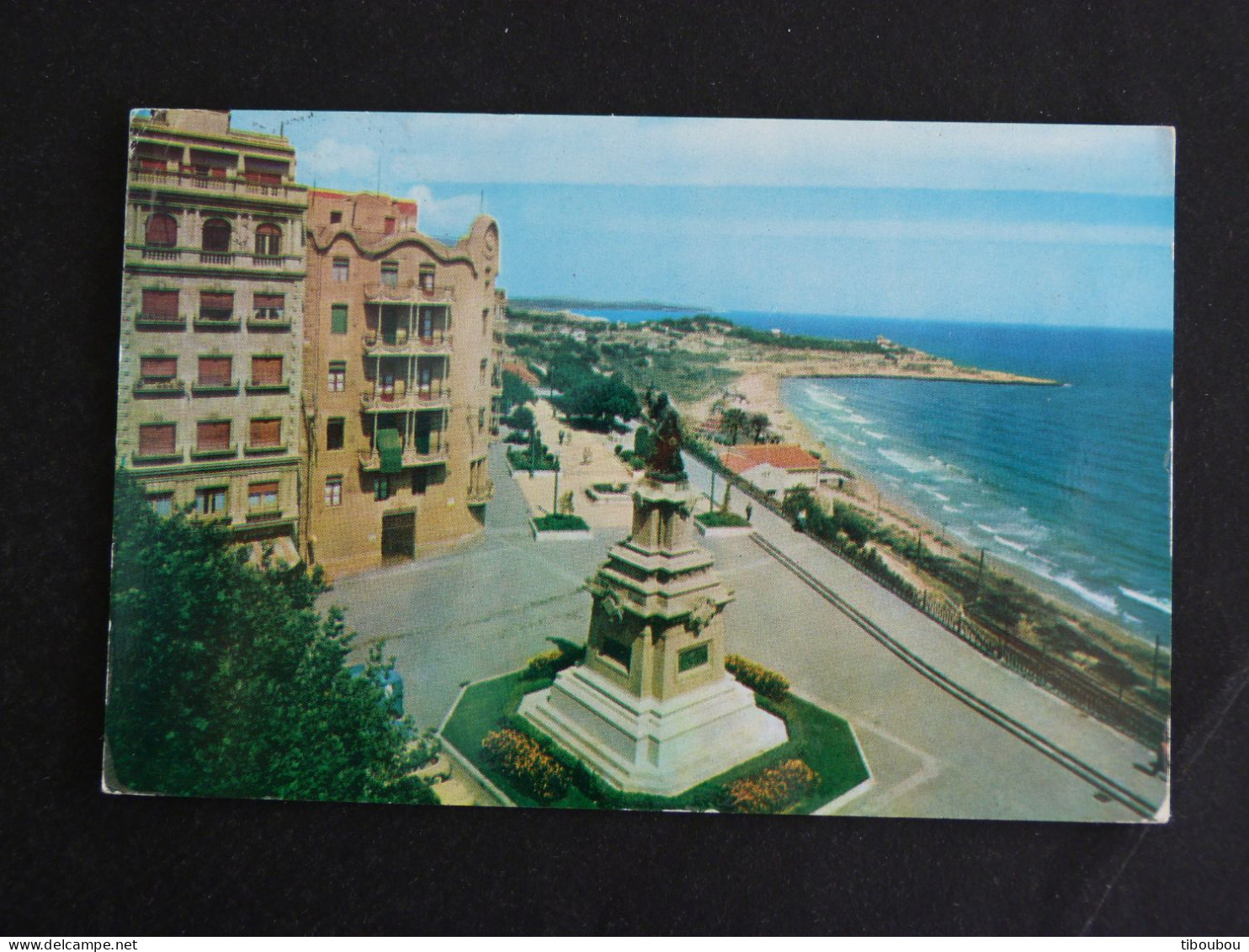 ESPAGNE SPAIN ESPANA AVEC YT 1071 ALPHONSE III - TARRAGONA PROMENADE CALVO SOTELO - Brieven En Documenten