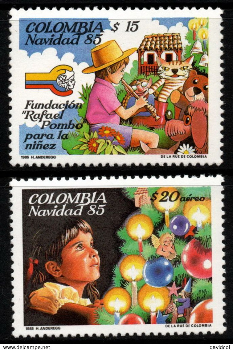 17- KOLUMBIEN - 1985- MI#:1661,1662- MNH- CHIRSTMAS / NAVIDAD - Colombie