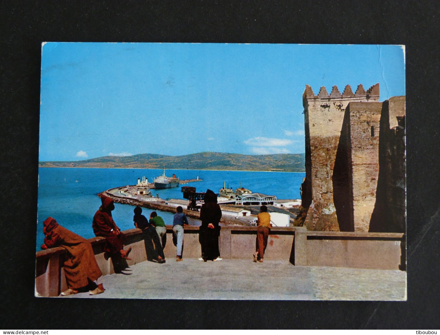 ESPAGNE SPAIN ESPANA AVEC TP FRANCO ET YT 1560B COSTUME LOGRONO - TANGER MAROC CHATEAU ET PORT - Briefe U. Dokumente