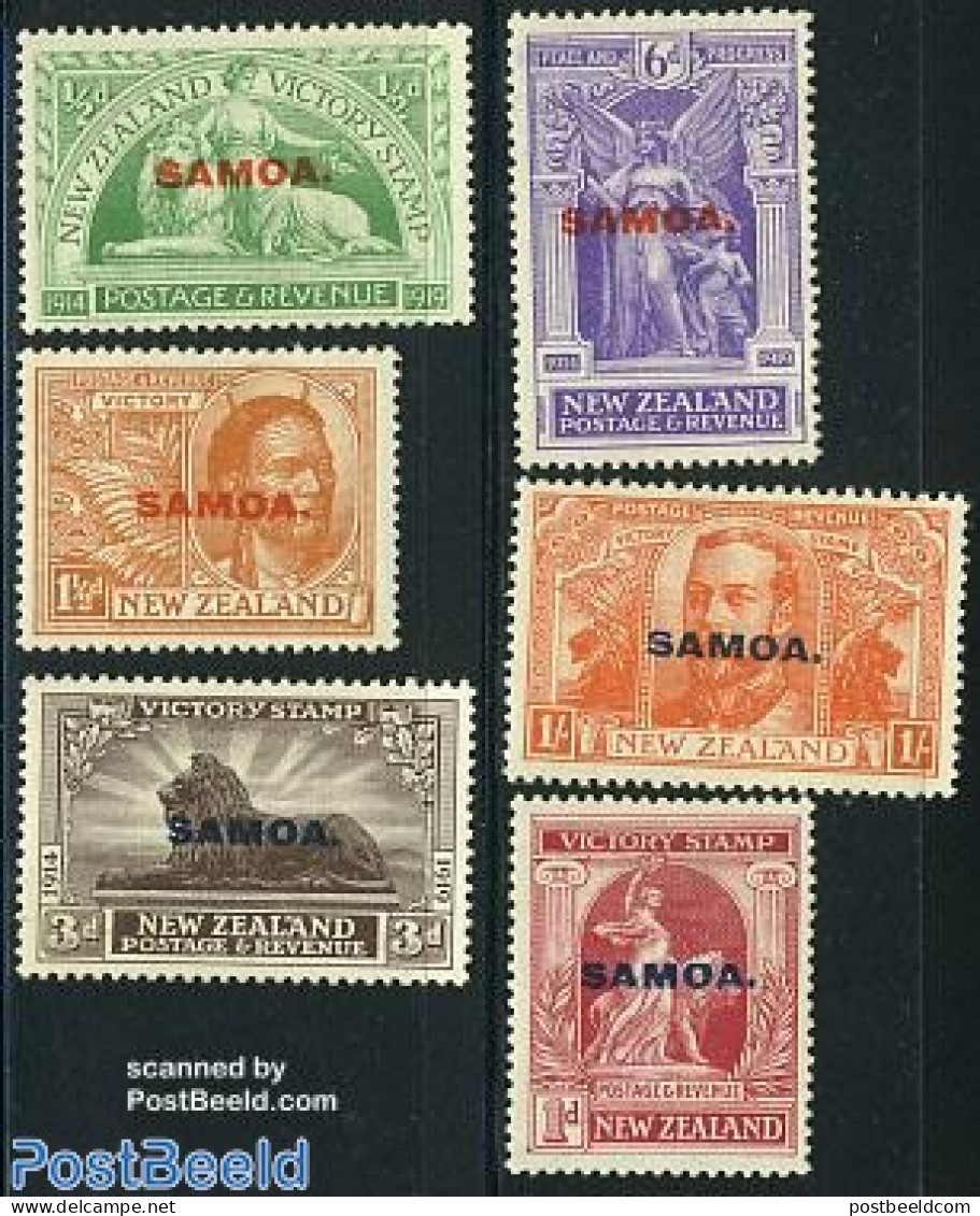 Samoa 1920 Overprints 6v, Unused (hinged) - Samoa