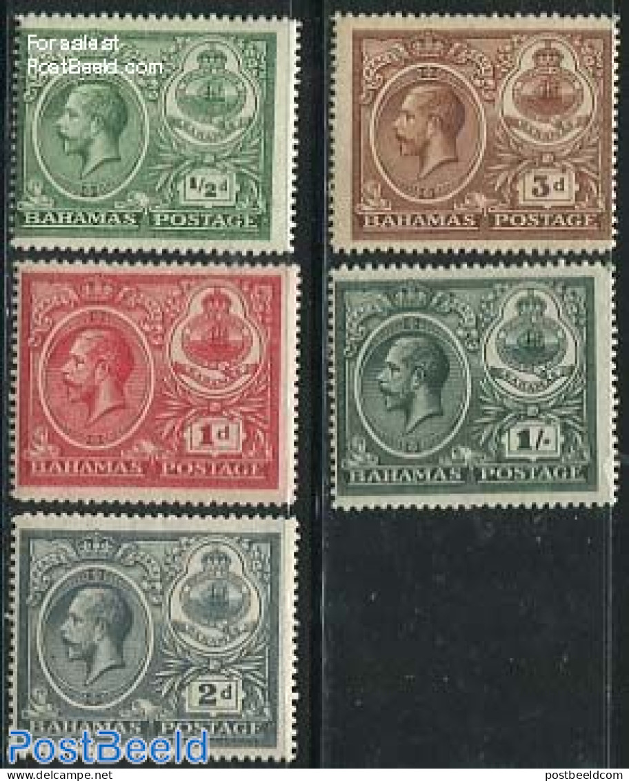 Bahamas 1920 Definitives 5v, Unused (hinged) - Altri & Non Classificati