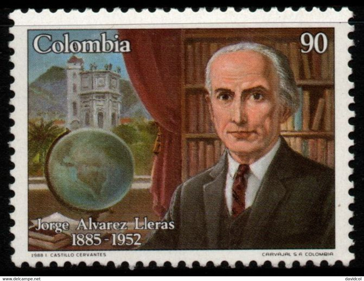 13- KOLUMBIEN - 1988 - MI#:1733 - MNH- JORGE ALVAREZ LLERAS - Colombia