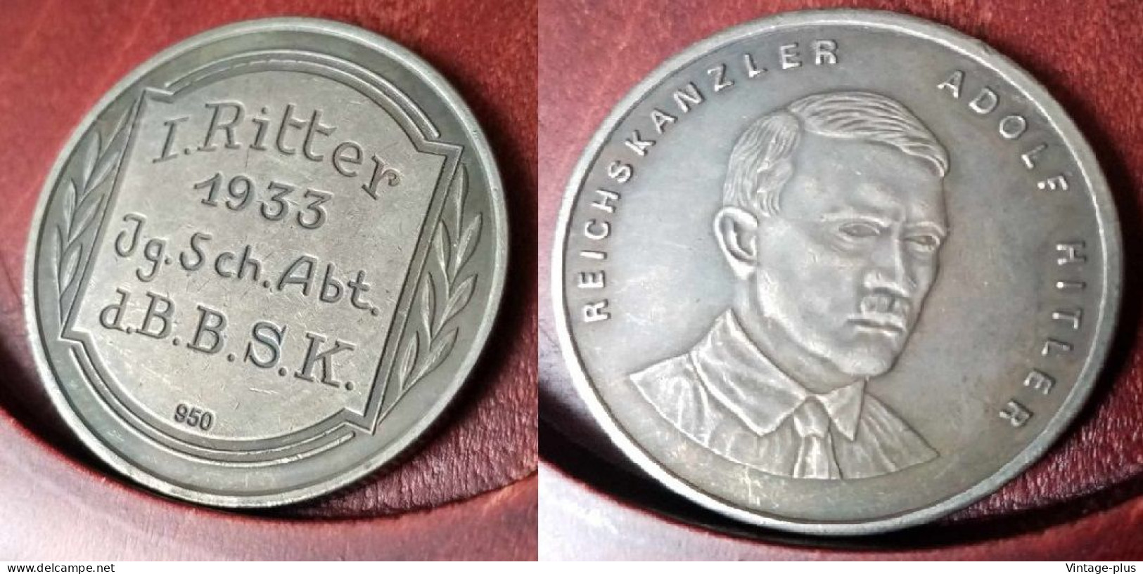 GERMANIA 3° REICH MONETA COMMEMORATIVA  I. RITTER 1933 ADOLF HITLER - ALLEMAGNE - DEUTSCHLAND - COD: AB21 - Other & Unclassified