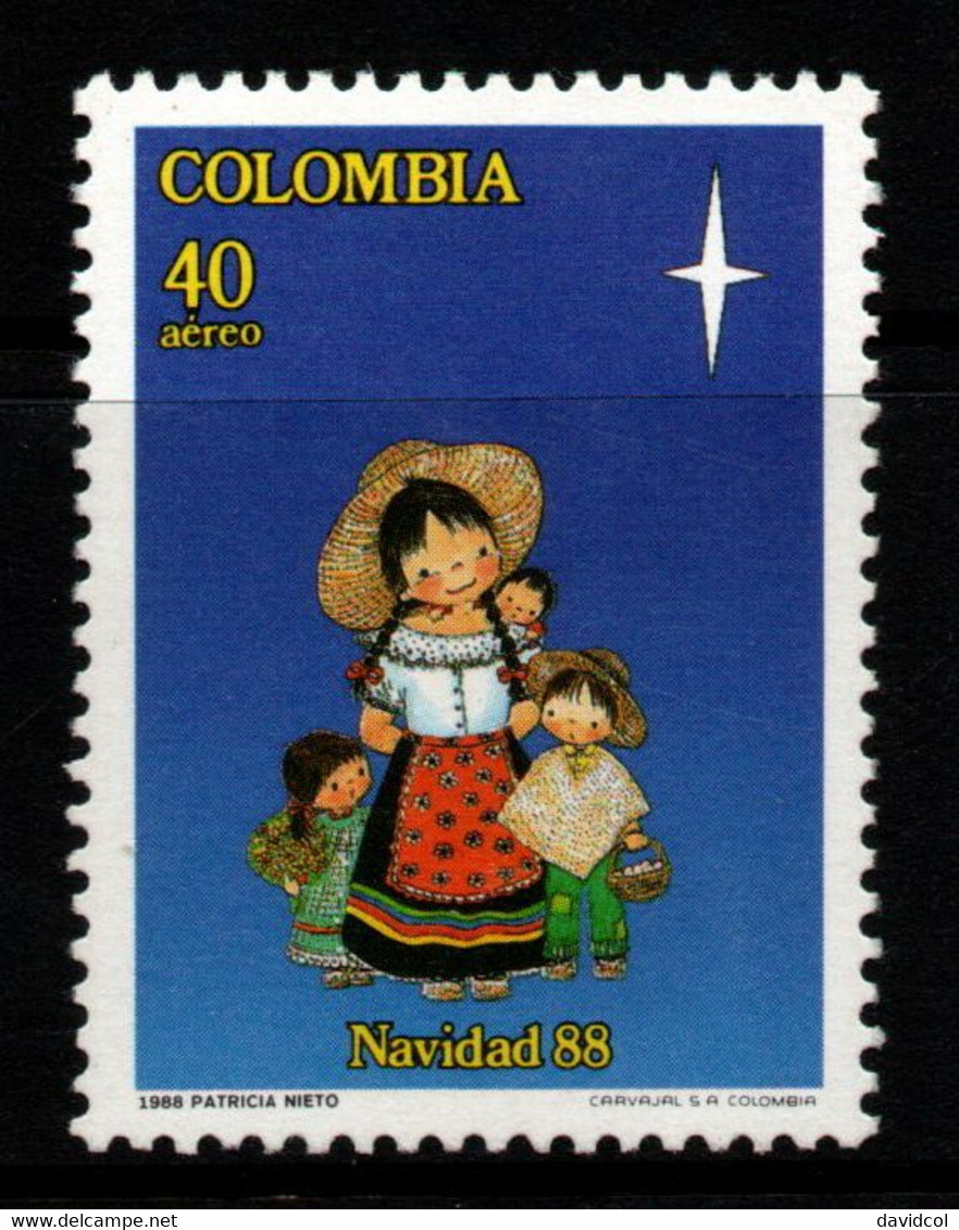 22- KOLUMBIEN - 1988 - MI#:1740 - MNH- CHRISTMAS / NAVIDAD - Kolumbien