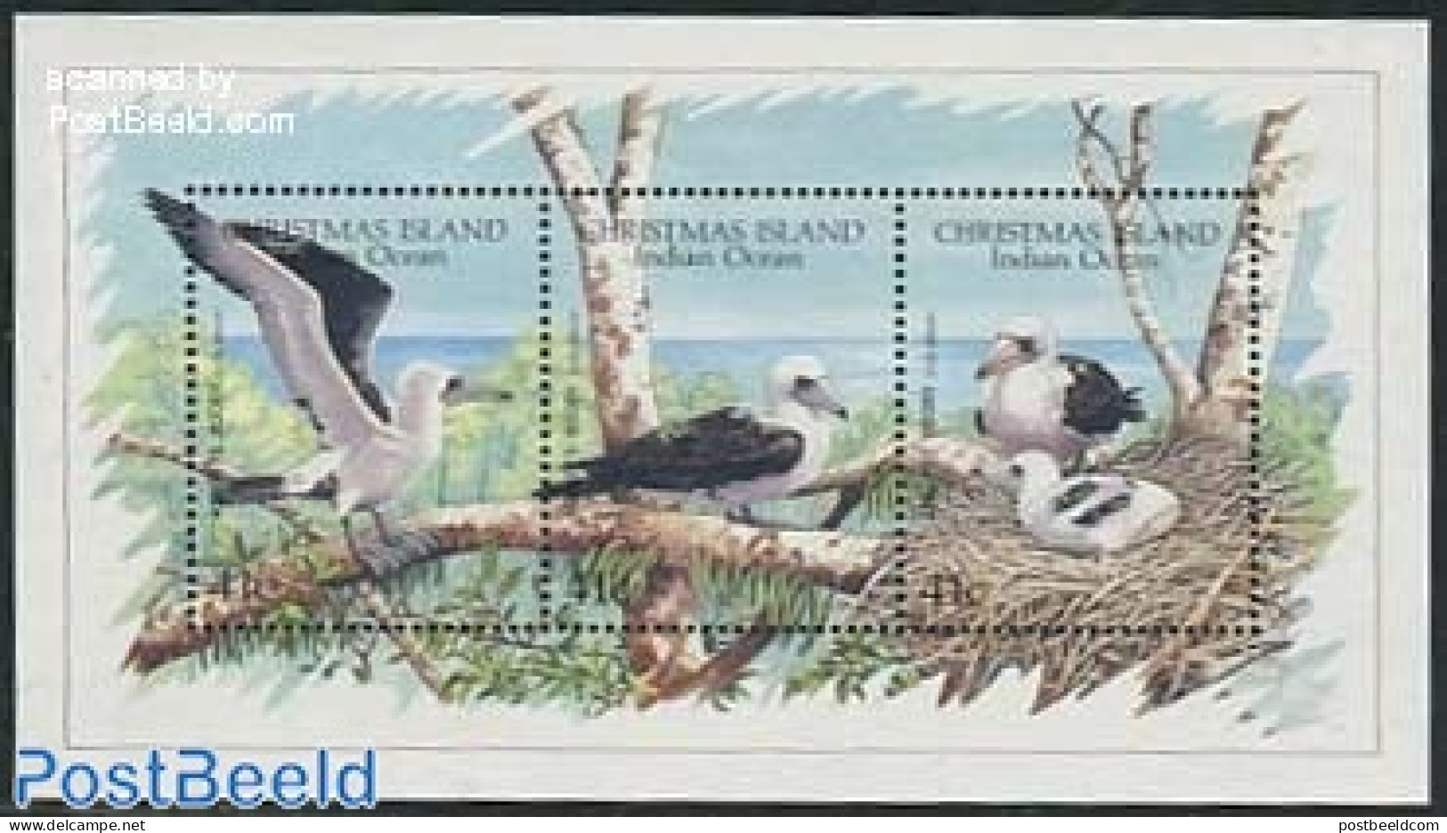 Christmas Islands 1990 WWF, Birds S/s, Mint NH, Nature - Birds - World Wildlife Fund (WWF) - Christmas Island