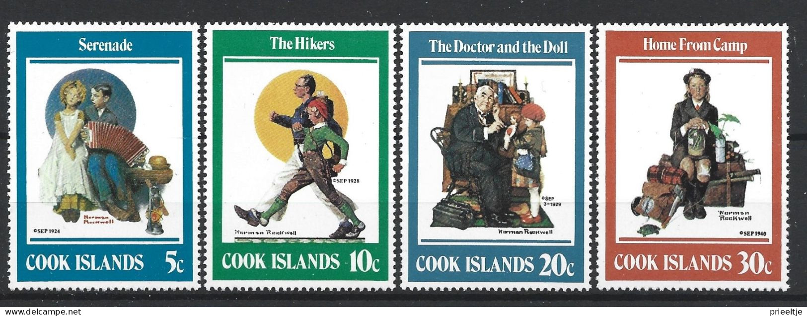 Cook Islands 1982 N. Rockwell Illustrations Y.T. 682/685 ** - Cook