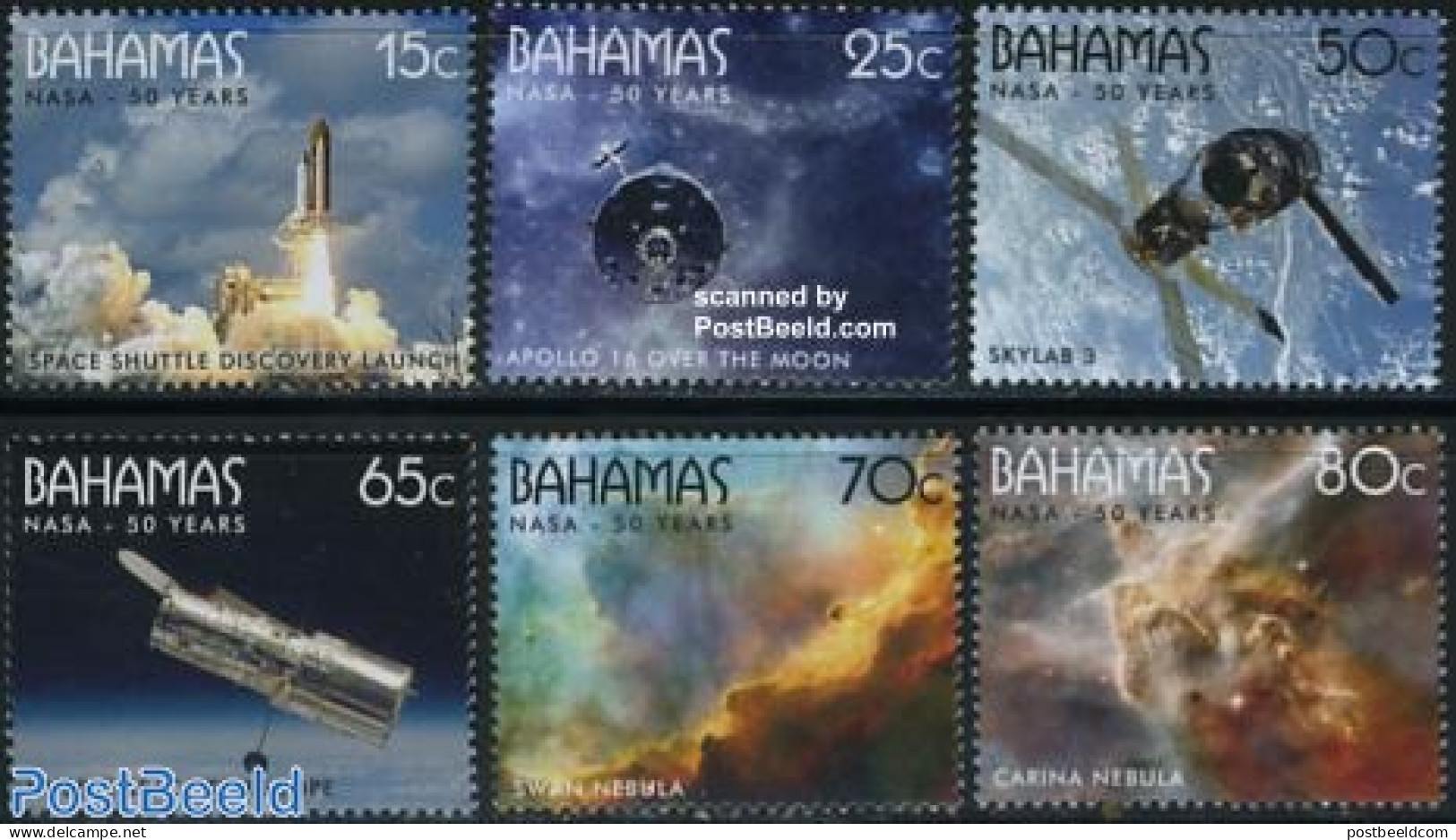Bahamas 2008 NASA 6v, Mint NH, Transport - Space Exploration - Other & Unclassified