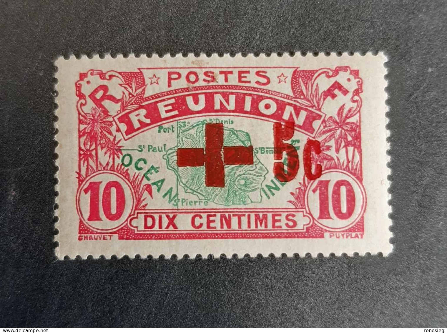 Réunion 1915-1916 Yvert 81 MH - Nuevos