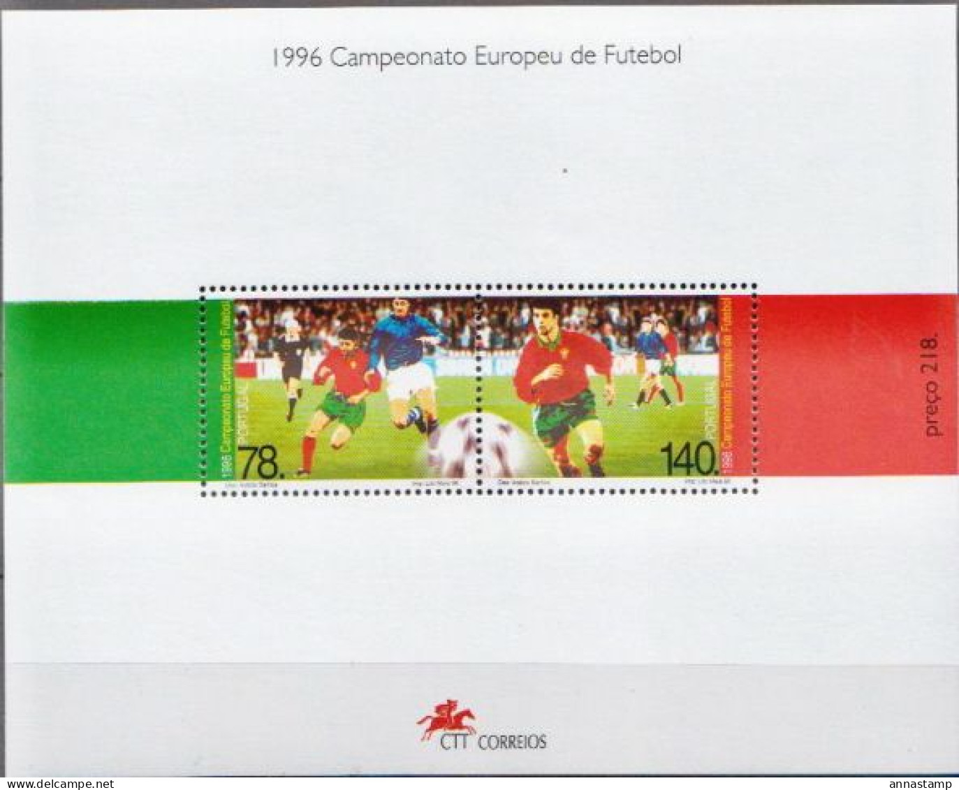 Portugal MNH SS - Fußball-Europameisterschaft (UEFA)