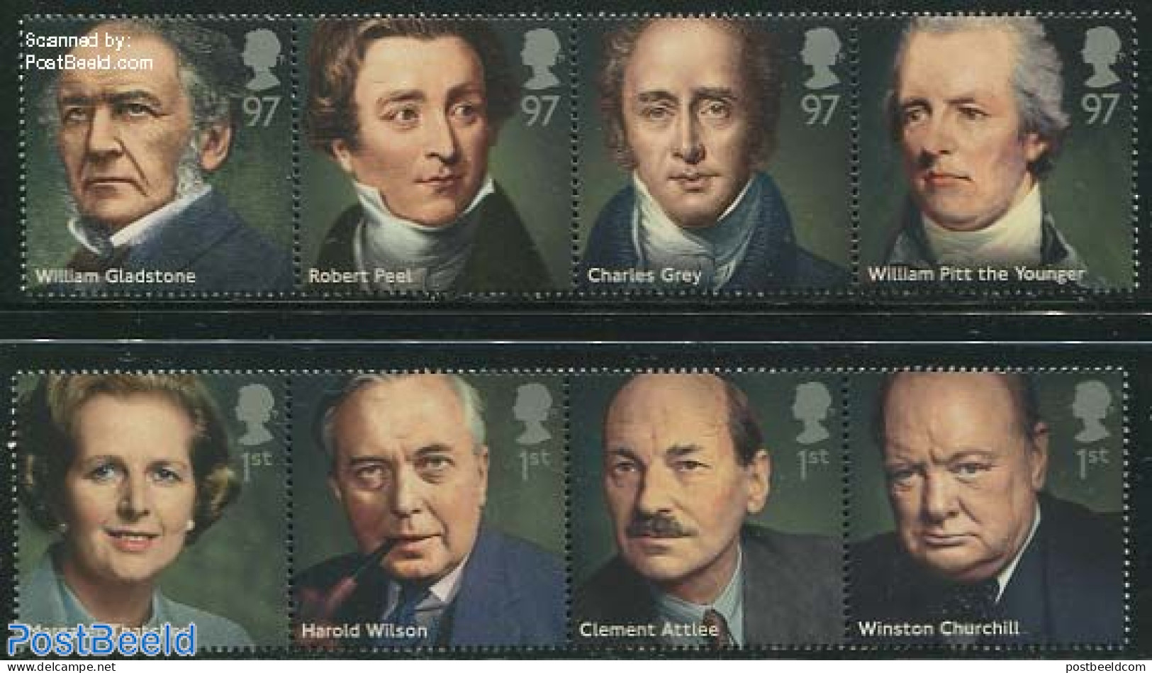 Great Britain 2014 Prime Ministers 8v (2x[:::]), Mint NH, History - Churchill - Politicians - Nuovi