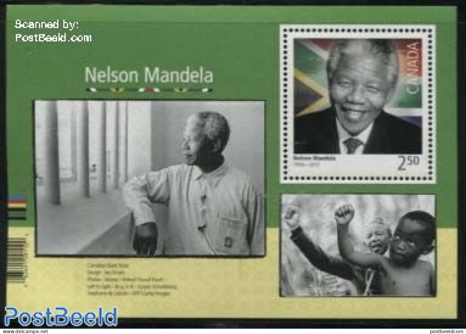 Canada 2015 Nelson Mandela S/s, Mint NH, History - Nobel Prize Winners - Politicians - Nelson Mandela - Nuovi