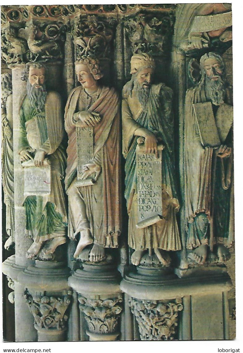 PORTICO DE LA GLORIA. GRUPO DE LOS PROFETAS.- CATEDRAL - SANTIAGO DE COMPOSTELA - GALICIA - ( ESPAÑA). - Iglesias Y Catedrales