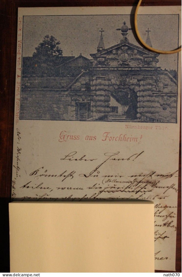AK 1898 Cpa Gruss Aus Gruß Forchheim Litho - Forchheim