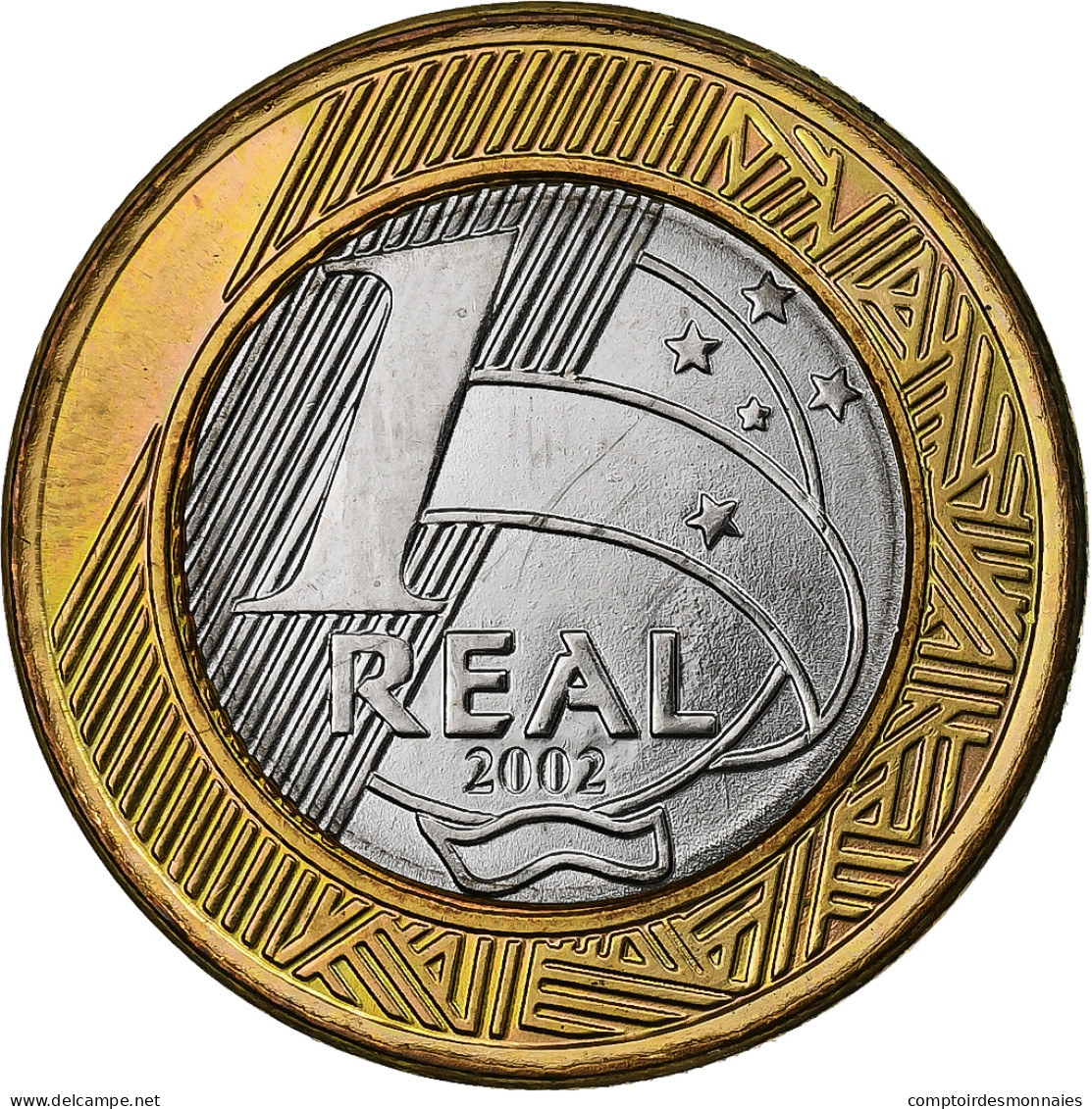 Brésil, Real, 2002, Rio De Janeiro, Bimétallique, SUP, KM:656 - Brazil