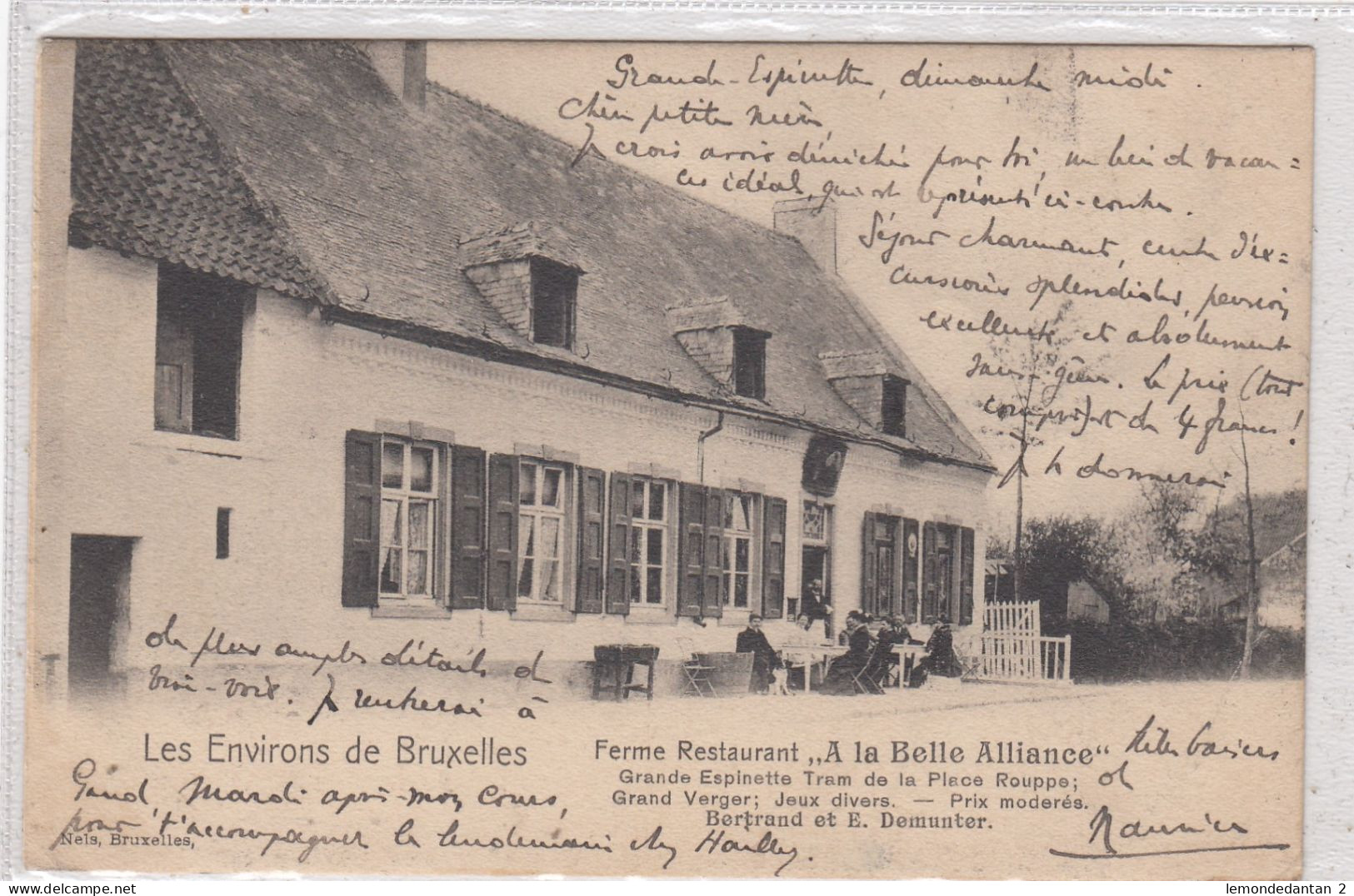 Ferme-Restaurant A La Belle Alliance. Grande Espinette Tram De La Place Rouppe. * - Rhode-St-Genèse - St-Genesius-Rode