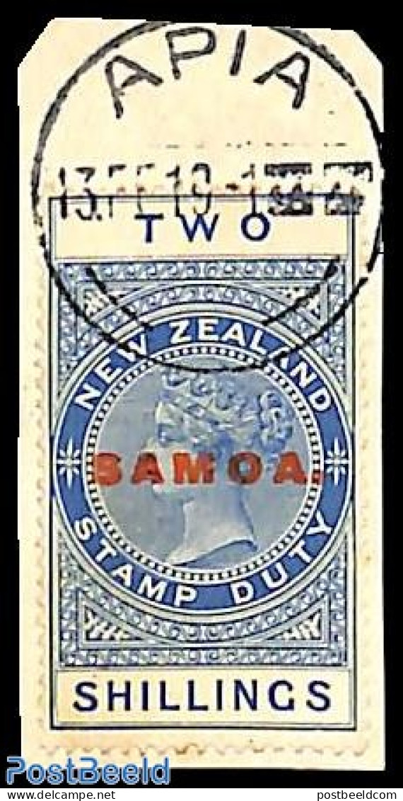 Samoa 1914 2sh, Stamp Out Of Set, Used Or CTO - Samoa