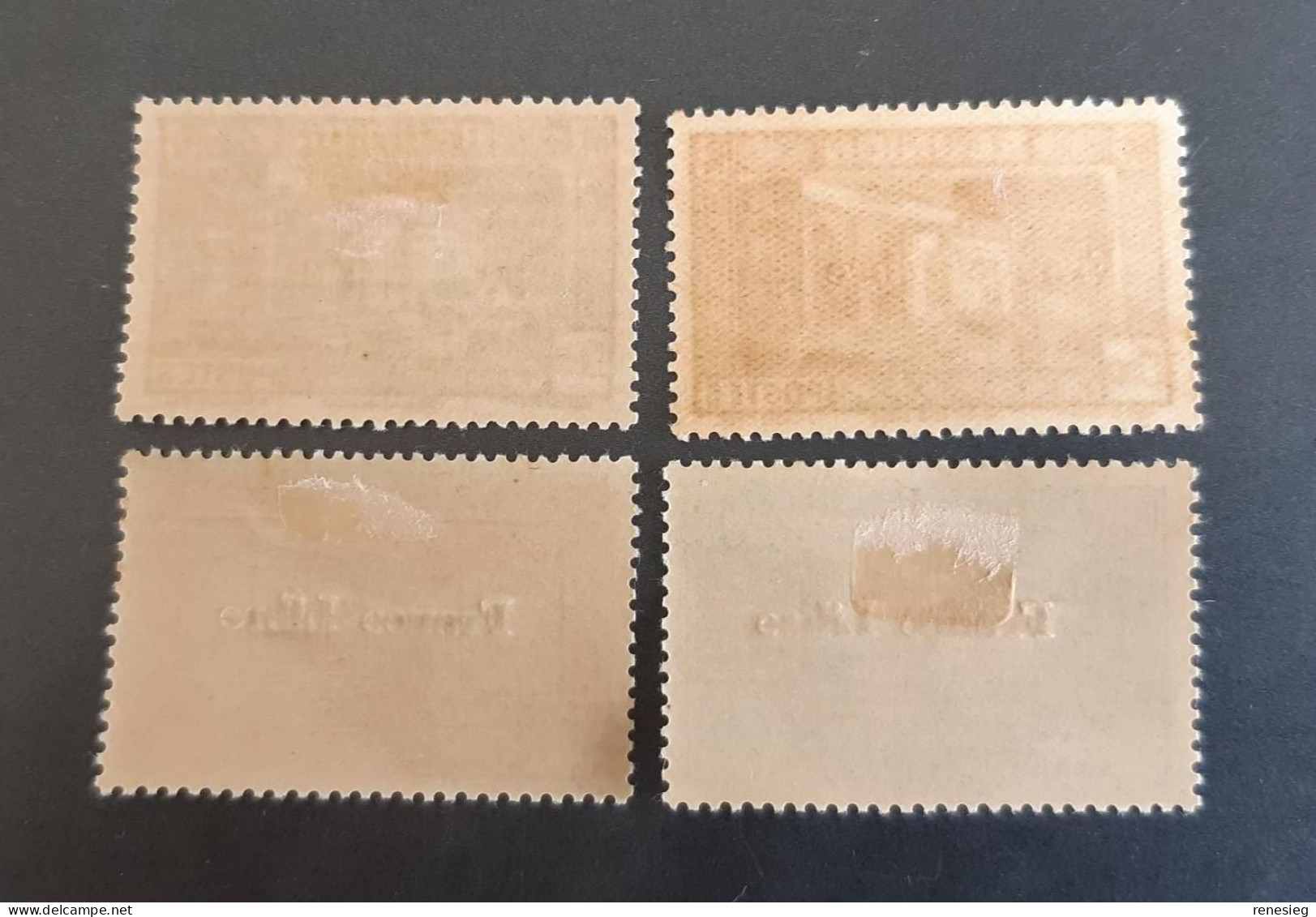 Réunion 1943 Yvert 207, 209, 211, 212 MH - Unused Stamps