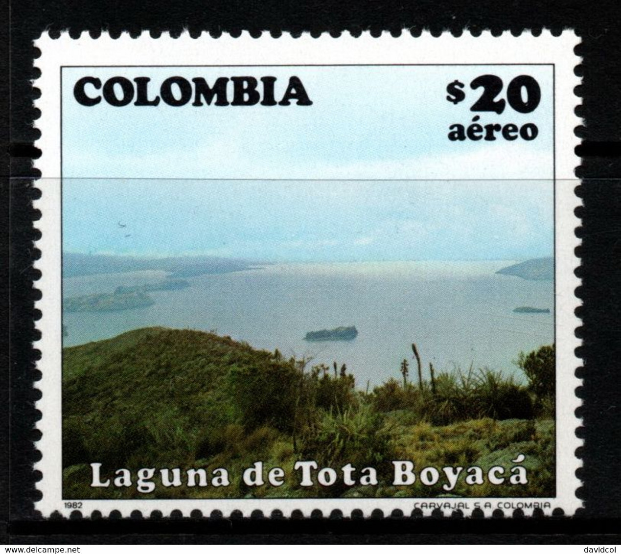 05- KOLUMBIEN - 1982- MI#:1561- MNH- TOTA LAGOON - TOURISM - Colombia