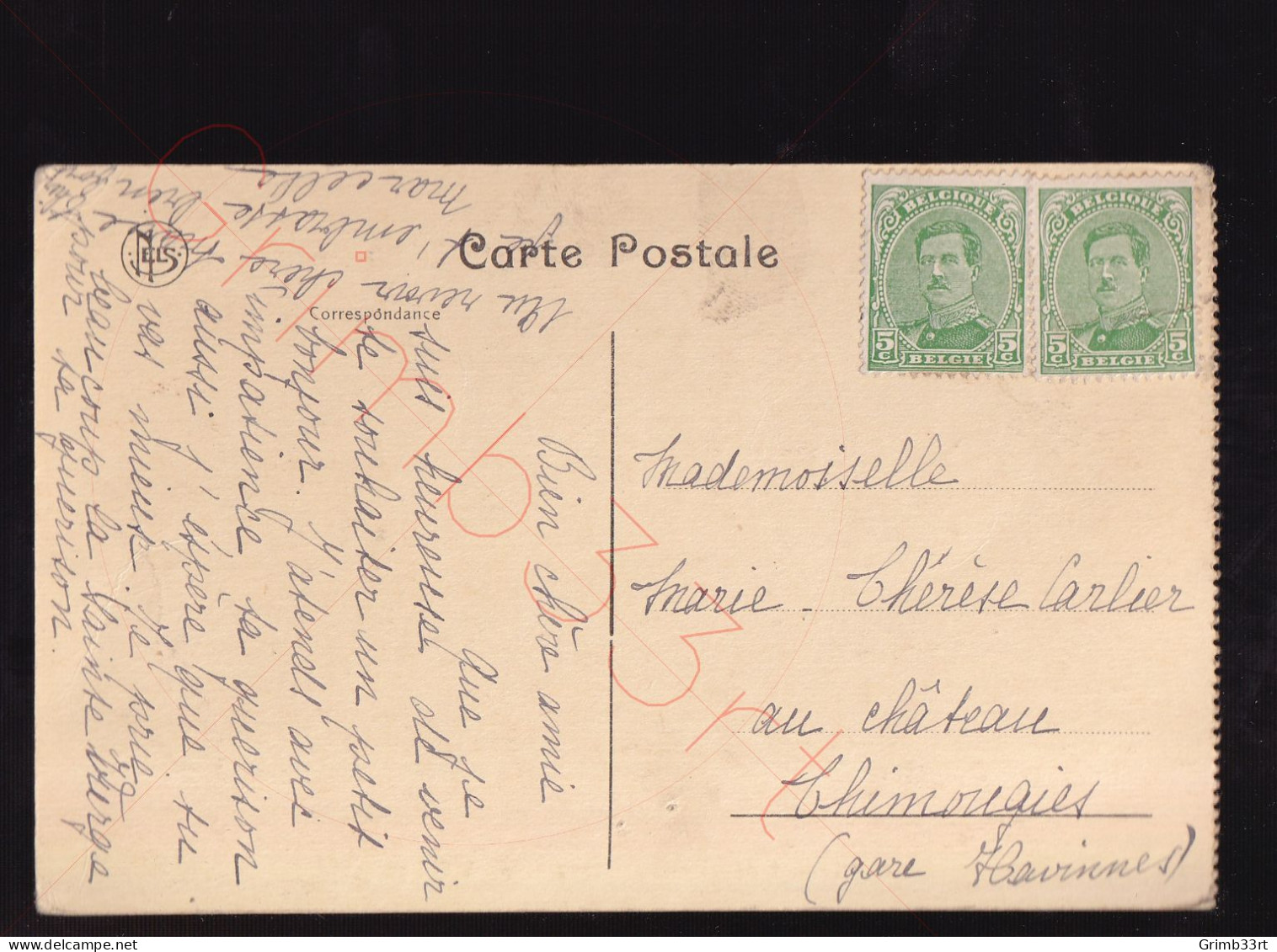 Ollignies - Pensionnat Des Dames Bernardines - Postkaart - Lessen