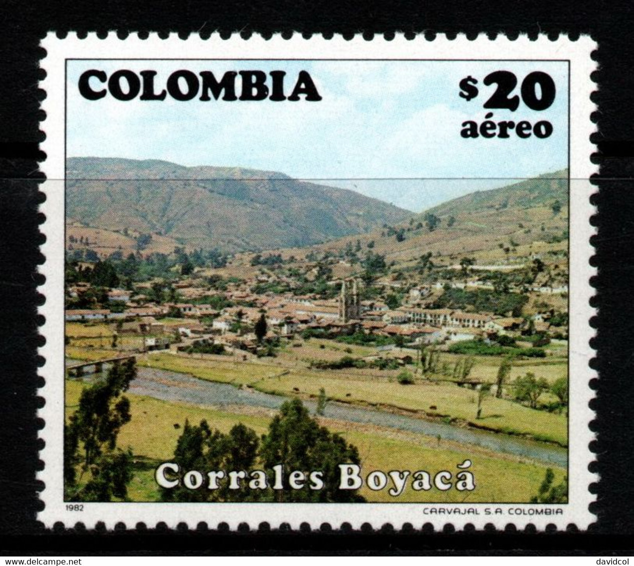 04- KOLUMBIEN - 1982- MI#:1560- MNH- CORRALES - TOURISM - Kolumbien