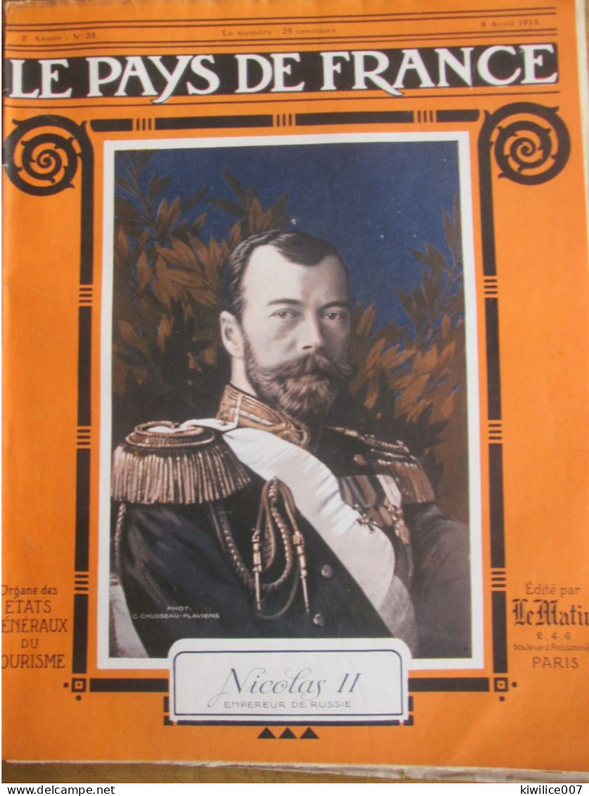 La Guerre 14-18 Portrait Du Tsar De Russie NICOLAS II - Unclassified