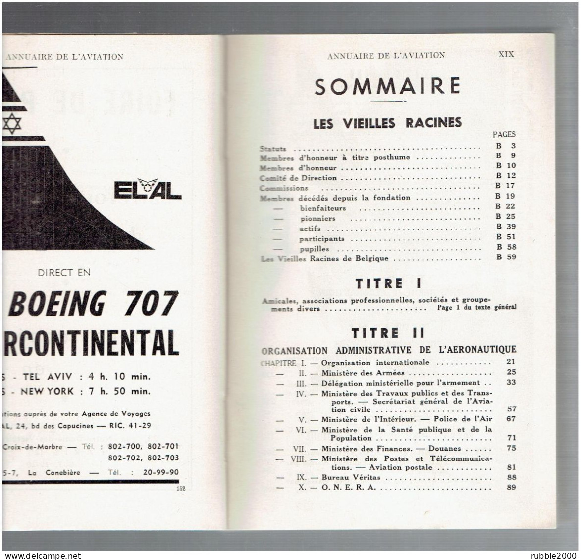 1963 ANNUAIRE DE L AVIATION ET DE L ASTRONAUTIQUE LES VIEILLES RACINES HORIZONS DE FRANCE AVION - Avion