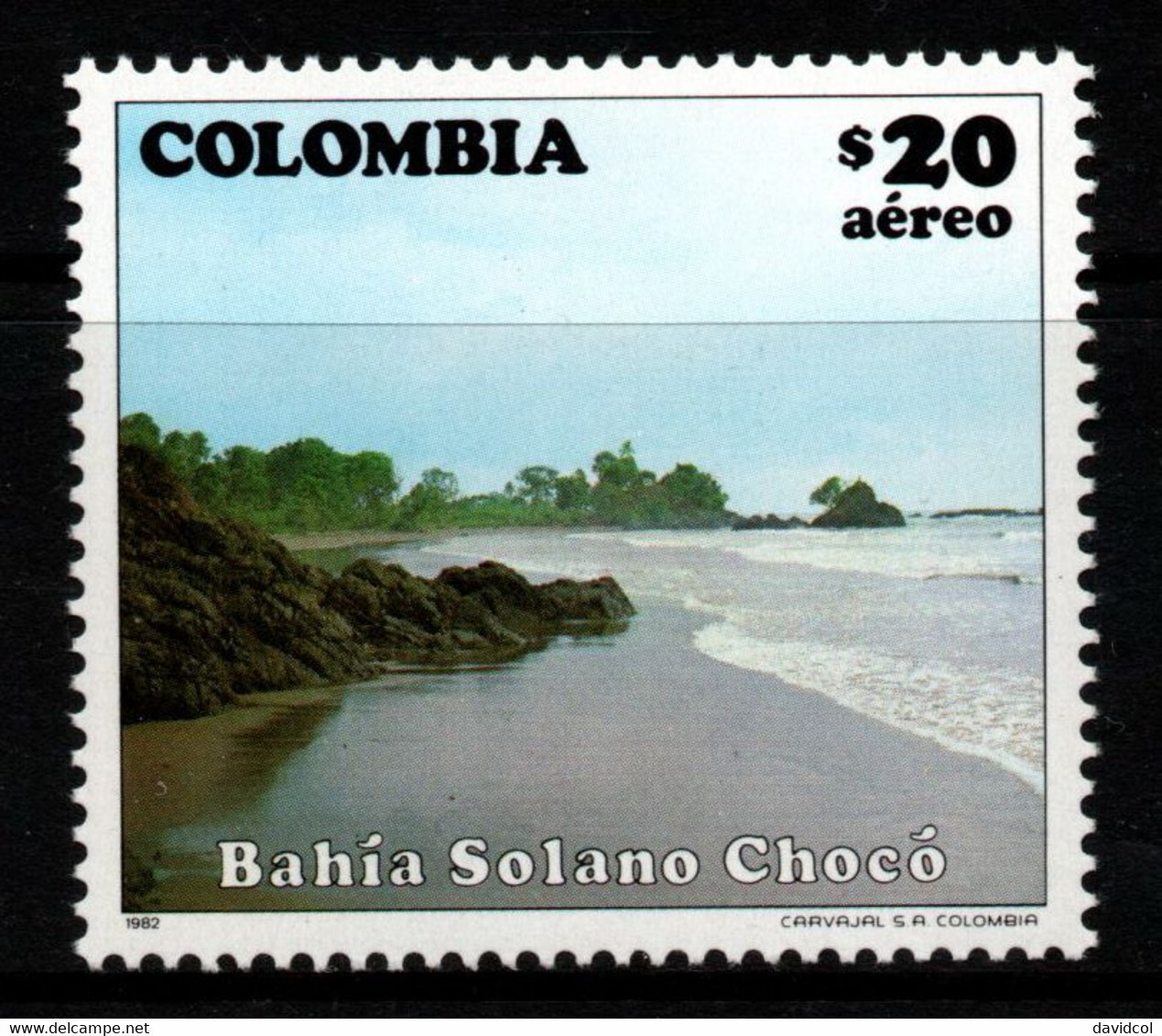 03- KOLUMBIEN - 1982- MI#:1559- MNH- SOLANO BAY - TOURISM - Colombia