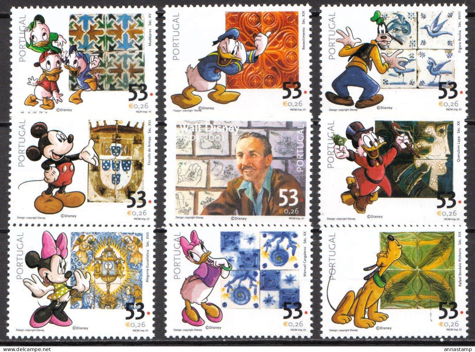 Portugal MNH Set - Disney