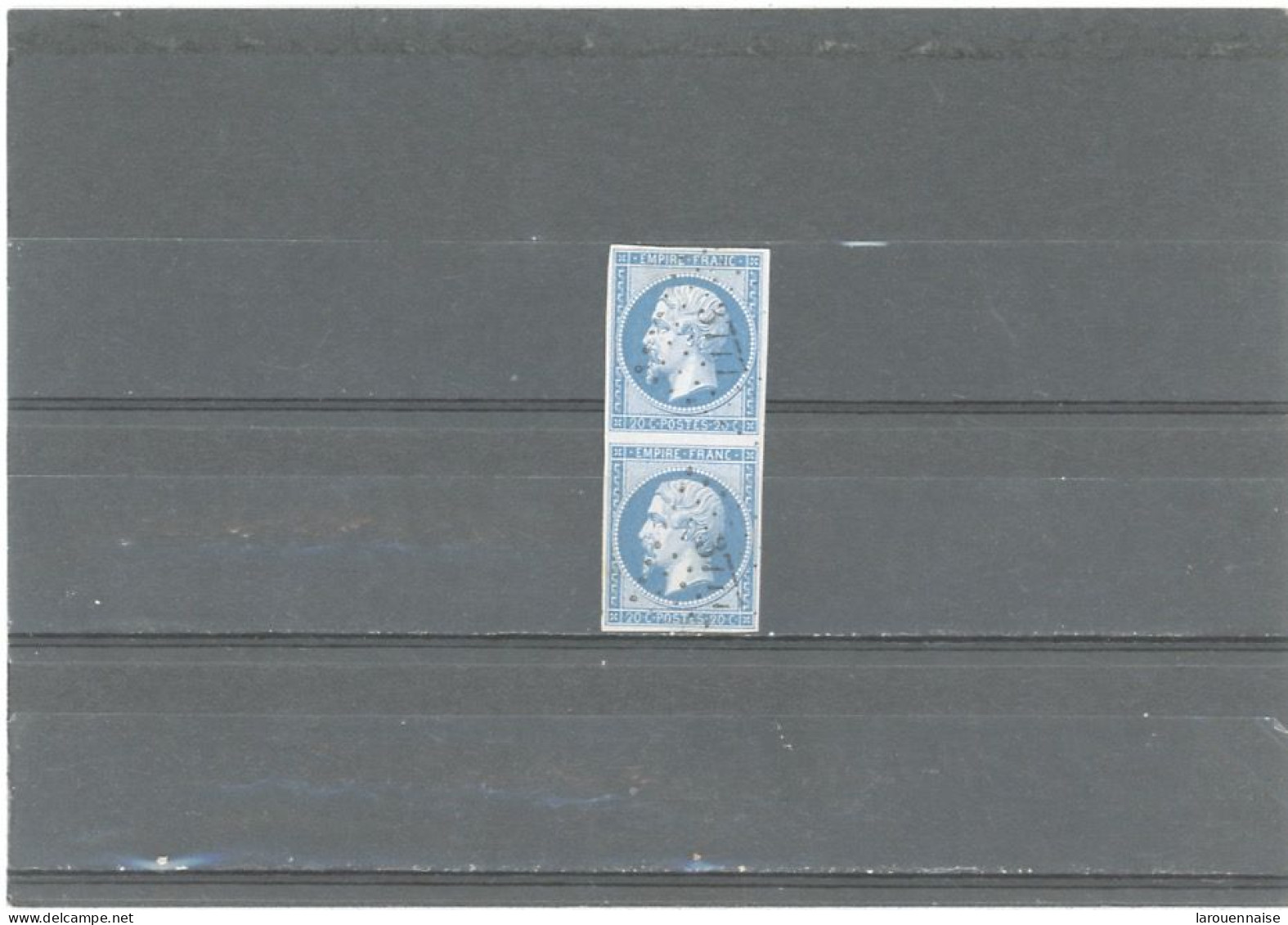 ALGERIE - OBLITERATON LOSANGE P C 3777  -MARENGO - N°14B (PAIRE)-SIGNÉ C- ISAAC - - Used Stamps