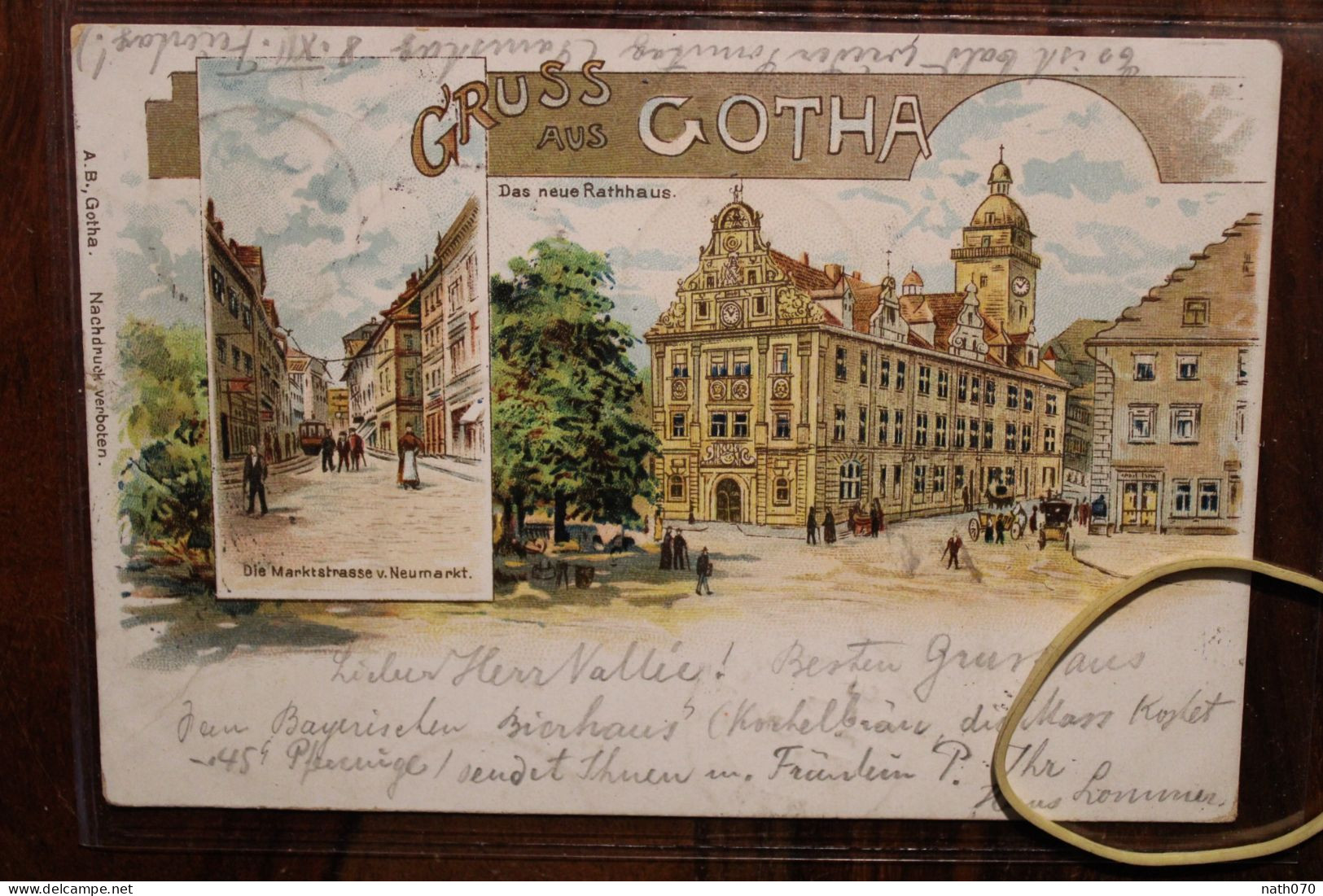 AK 1900 Cpa Gruss Aus Gruß Gotha Litho - Gotha