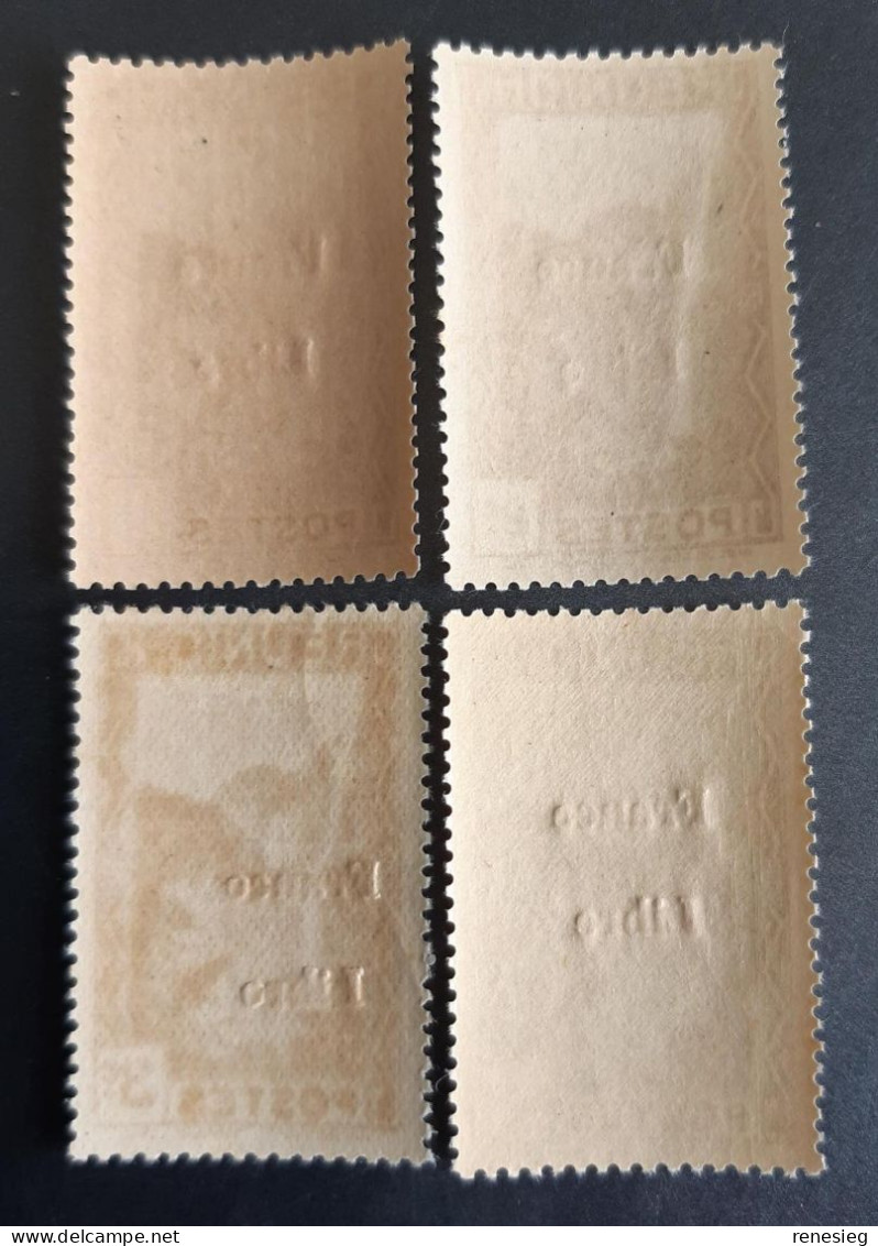 Réunion 1943 Yvert 218, 219, 220, 221 MNH - Unused Stamps