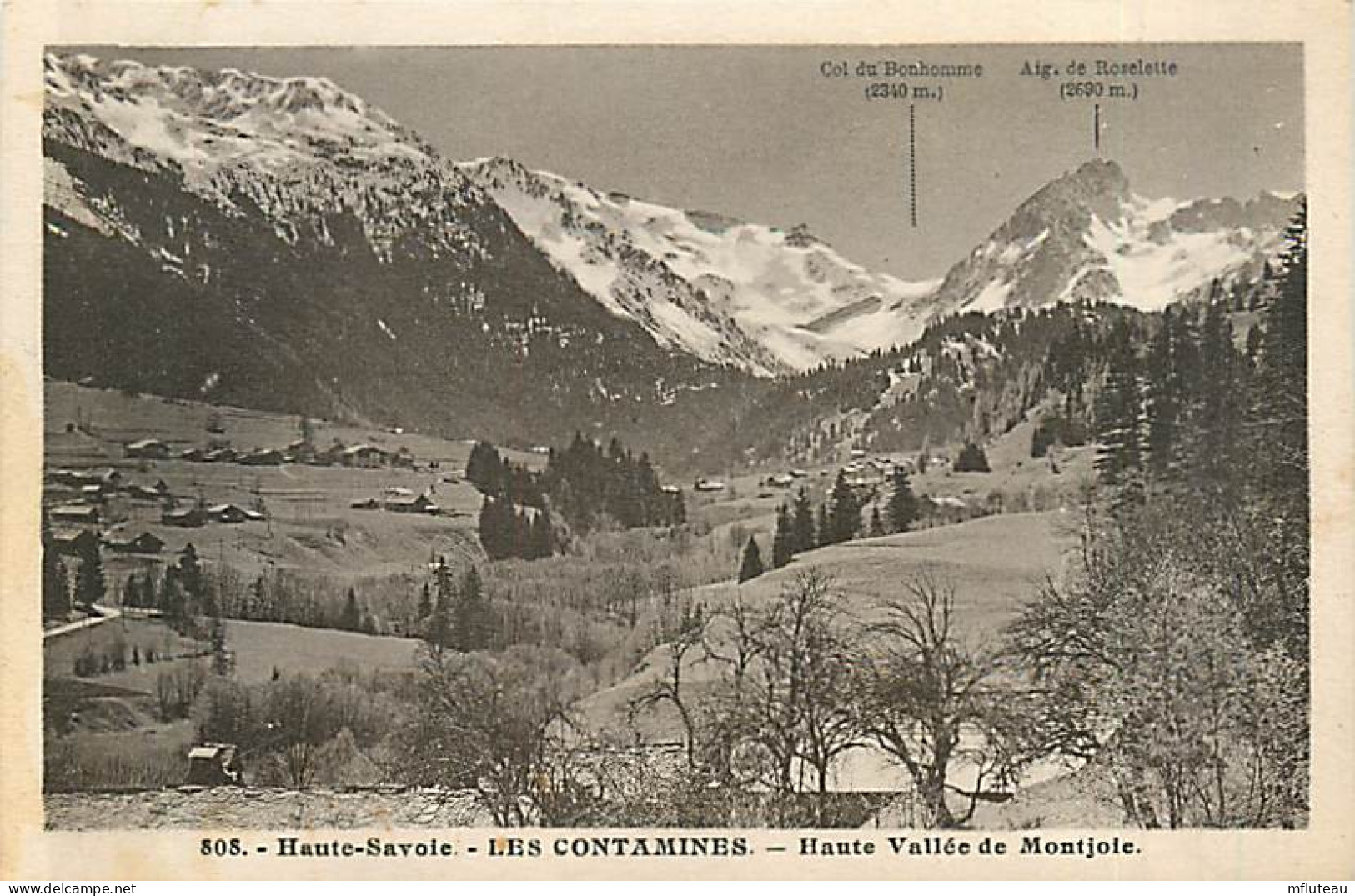 74* LES CONTAMINES Vallee Montjoie   MA80-0923 - Les Contamines-Montjoie