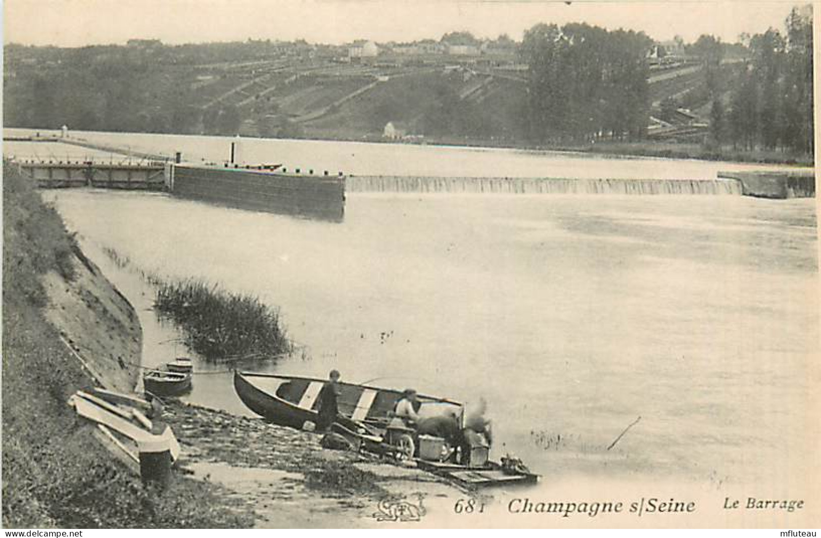 77* CHAMPAGNE SUR SEINE  Barrage               MA81.118 - Champagne Sur Seine