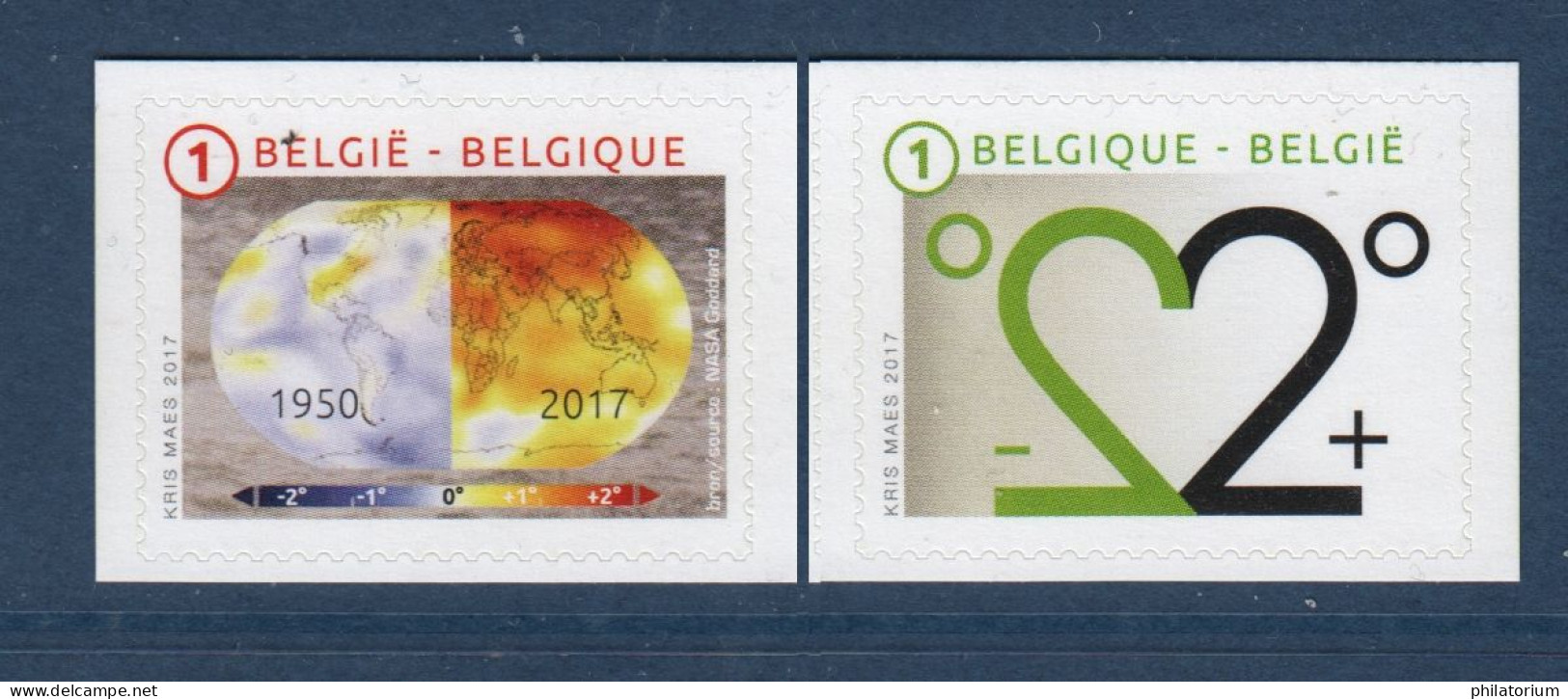 Belgique, België, **, Yv 4652, 4653, Mi 4728, 4729, Bel 4682, 4683, Climat Perturbé, - Ungebraucht