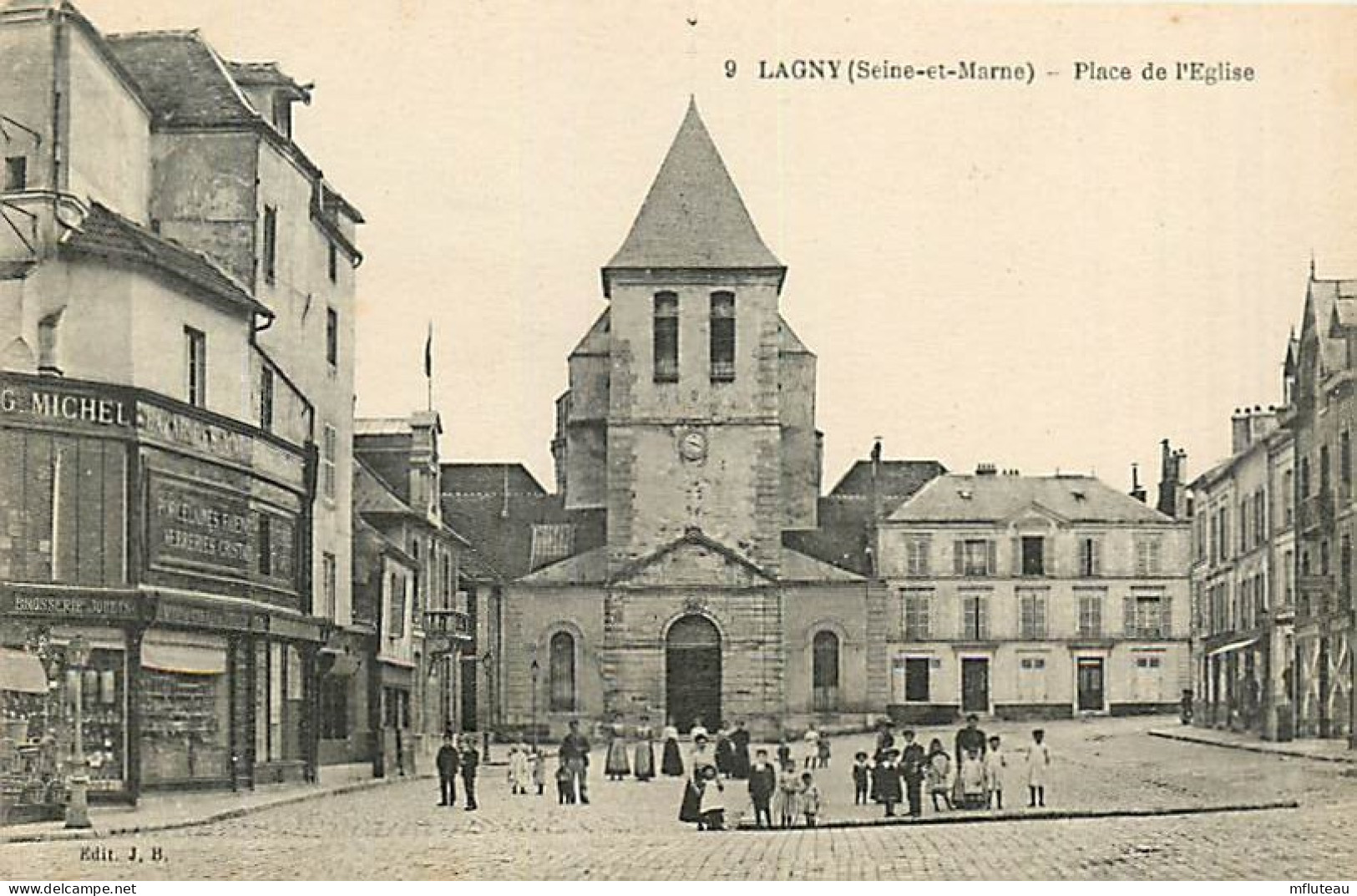 77* LAGNY Place Eglise    MA80-1484 - Lagny Sur Marne