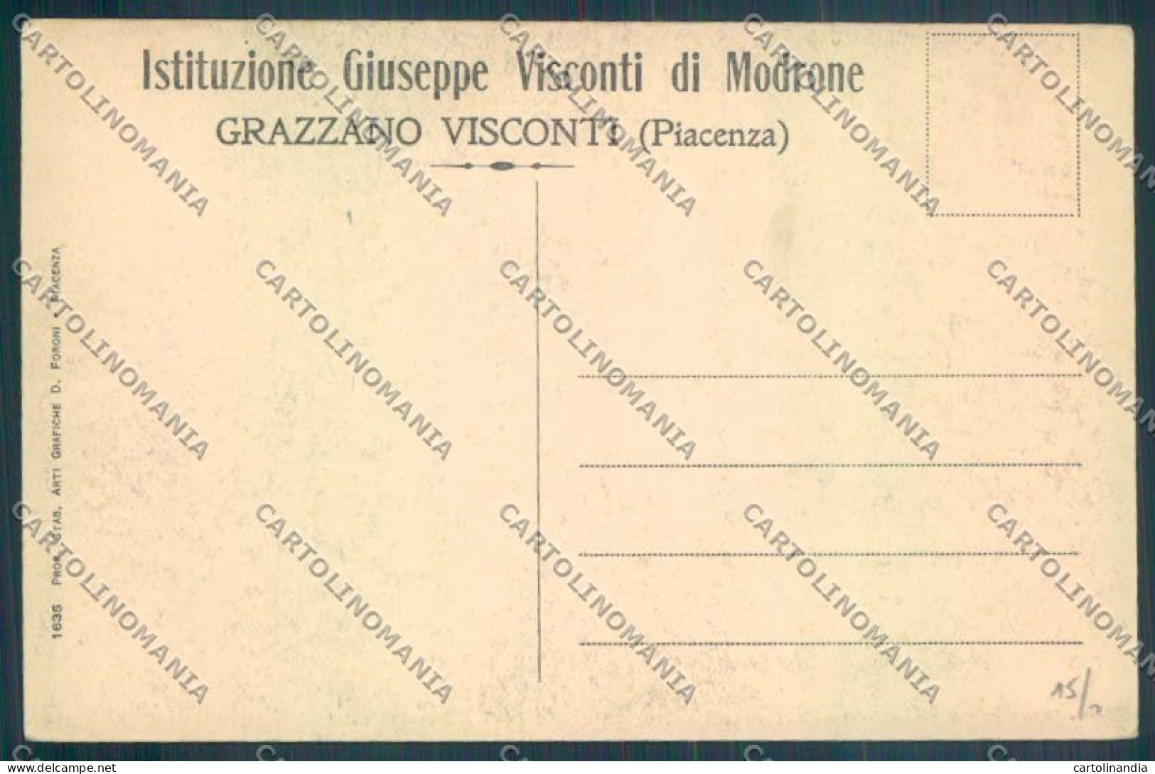 Piacenza Vigolzone Grazzano Visconti Cartolina ZT3709 - Piacenza