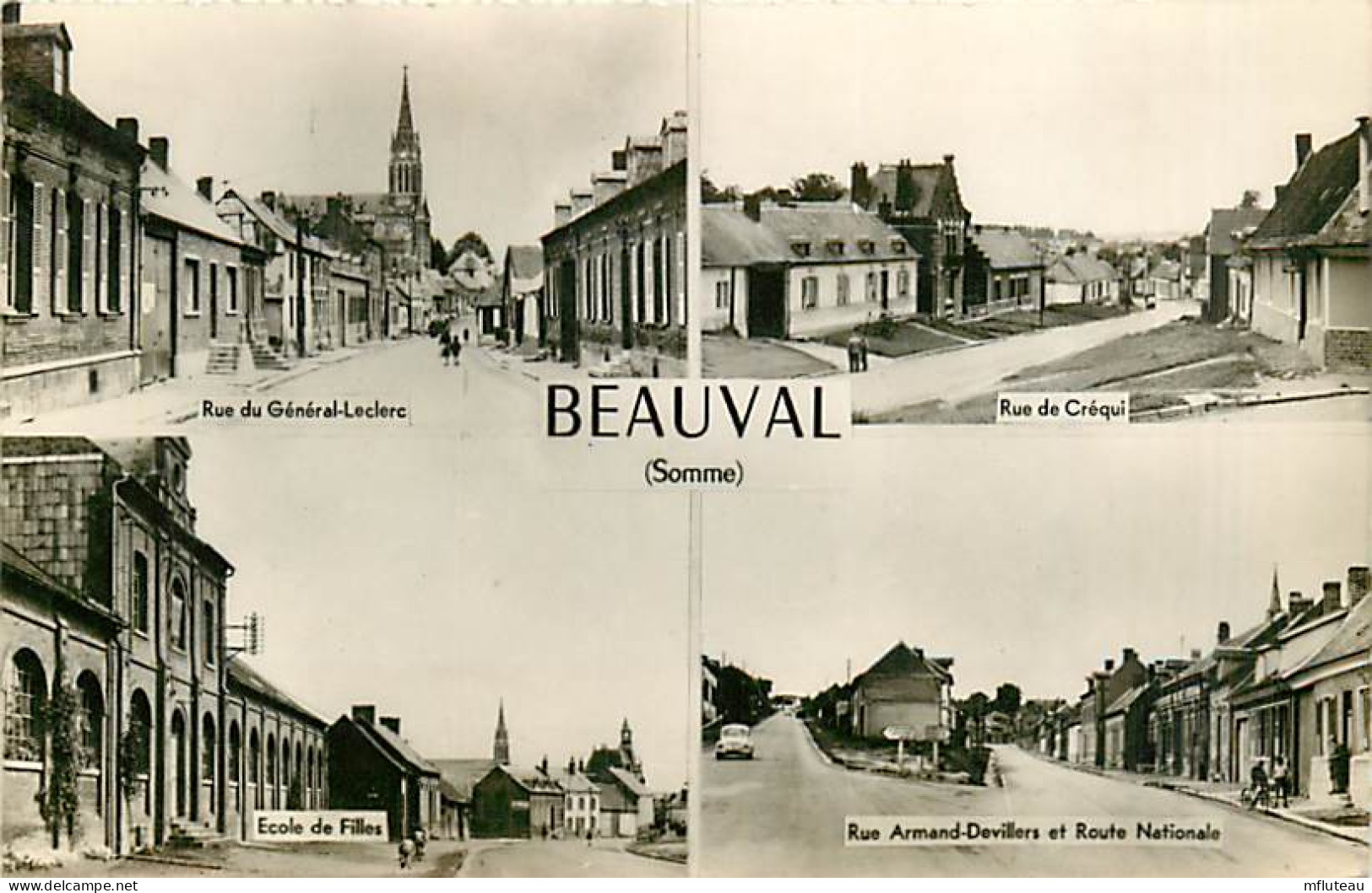 80* BEAUVAL Multivues  (cpsm Petit Format)                MA81.826 - Beauval