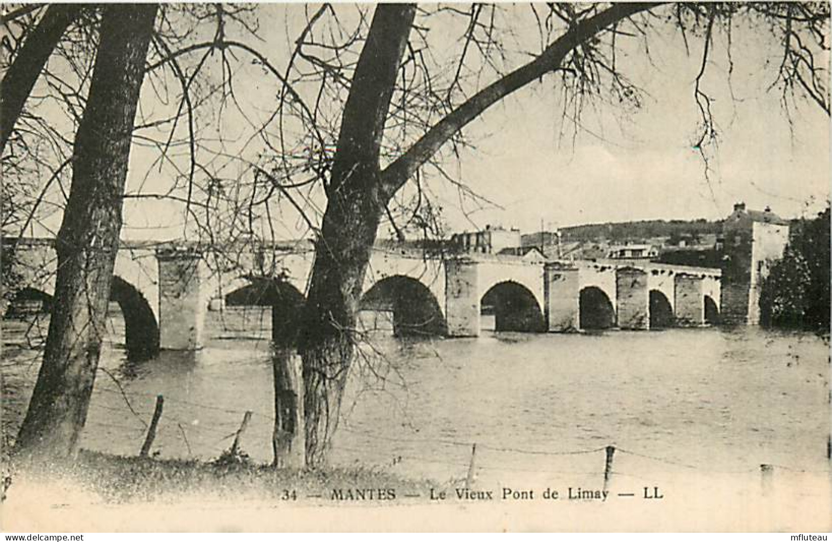 78* MANTES  Le Vieux Pont De Limay â 34          MA81.536 - Mantes La Ville